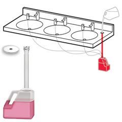 AMERICAN SPECIALTIES American Specialties Inc 10-0390-TMC EZ Fill Multi-Feed Liquid Soap Dispenser