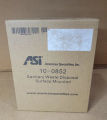 AMERICAN SPECIALTIES INC American Specialties Inc 10-0852 Sanitary Napkin Disposal