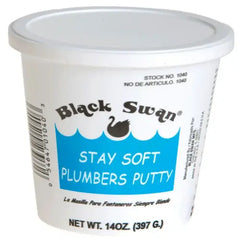 BLACK SWAN BLACK SWAN 1040 Stay Soft Plumbers Putty 14 Oz