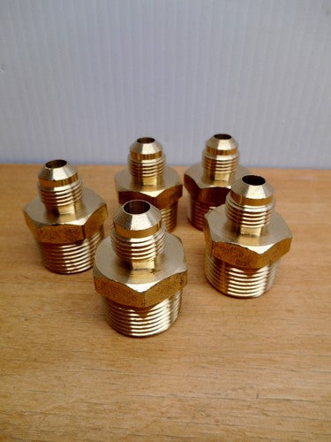 BRASS BRASS 48-6-12 Male Adapter 3/8-in Flare x 3/4-in MIP