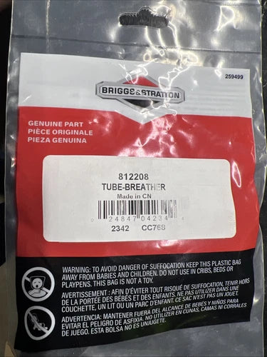 BRIGGS & STRATTON Briggs & Stratton 812208 Breather Tube
