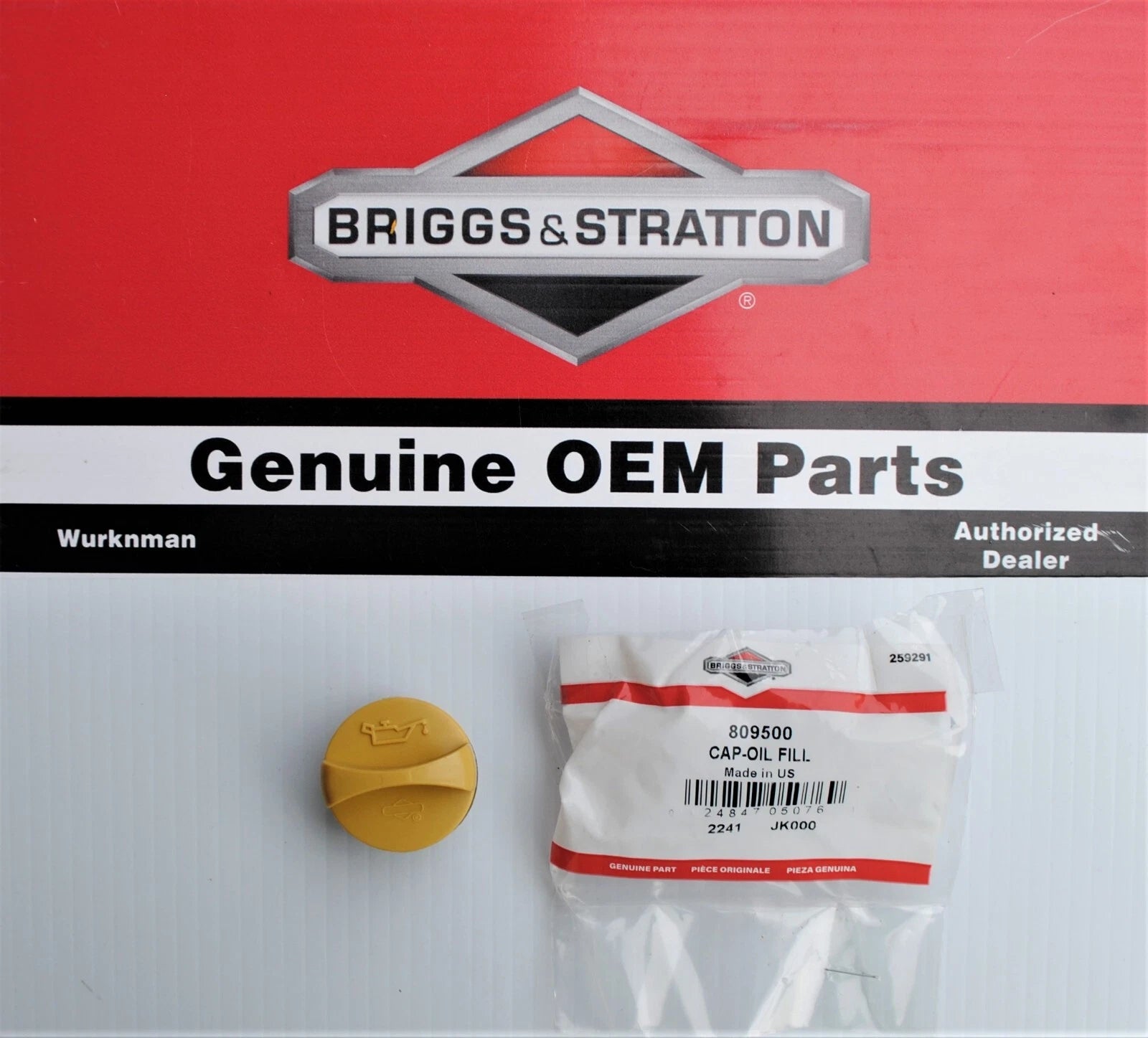 BRIGGS & STRATTON Briggs & Stratton 809500 Oil Fill Cap