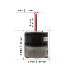 CARRIER CARRIER 1185248 Replacement Motor 1/2 HP 5.6 Inch