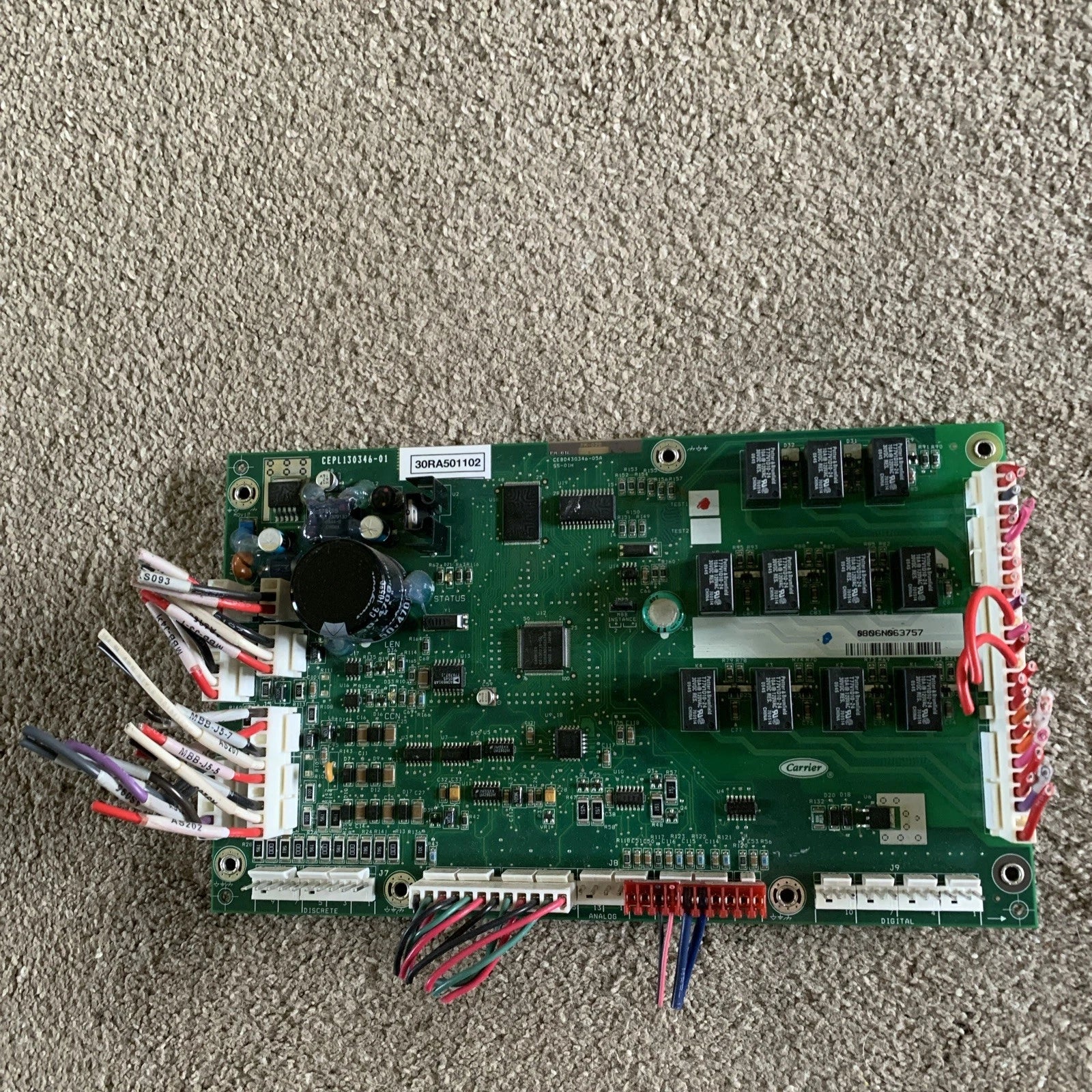 CARRIER CARRIER 30RA501102 Programmed Main Base Board