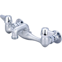 CENTRAL BRASS Central Brass 0051-URC Two-Handle Wall-Mounted Service Sink Faucet