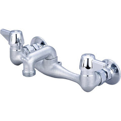 CENTRAL BRASS Central Brass 0051-URC Two-Handle Wall-Mounted Service Sink Faucet
