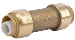CASH-ACME CASH-ACME 23036-0000LF Angle Stop Valve, 1/2 Inch Push Fit x 3/8 Inch Compression, Lead-Free DZR Brass