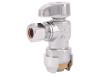 CASH-ACME CASH-ACME 23036-0000LF Angle Stop Valve, 1/2 Inch Push Fit x 3/8 Inch Compression, Lead-Free DZR Brass