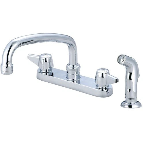 CENTRAL BRASS Central Brass 0126-A Two Handle Cast Brass Kitchen Faucet