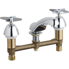 CHICAGO FAUCETS CHICAGO FAUCETS 404-633ABCP Deck-Mounted Manual Faucet with 8 inches Centers