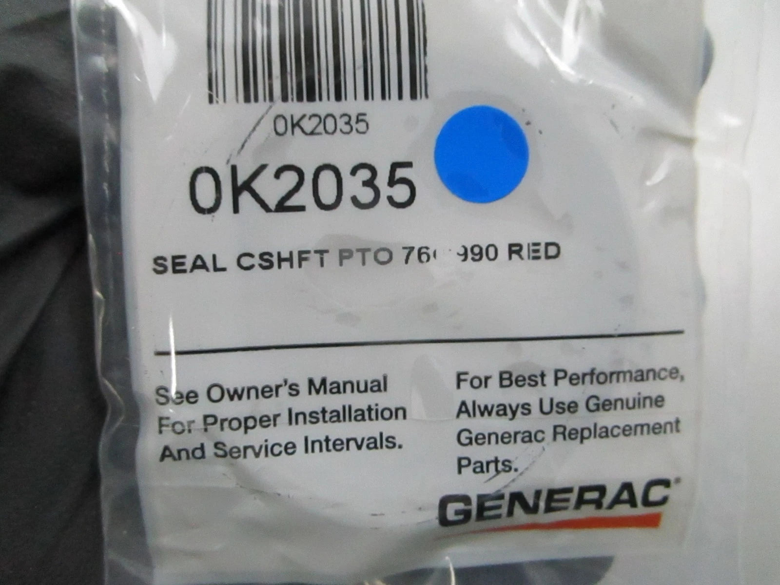 GENERAC Generac 0K2035 Crankshaft PTO Seal
