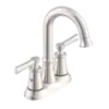 GERBER Gerber D307079BS Northerly Black Two Handle Centerset Bathroom Faucet with 50/50 Touch-Down Drain