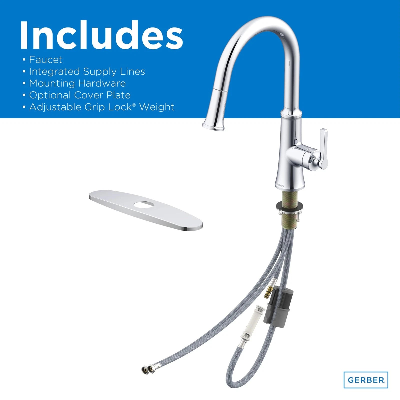 GERBER Gerber D454079 Northerly 1h Pull-down Kitchen Faucet 1.75gpm