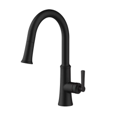 GERBER Gerber D454079BS Northerly Black Single Handle Pull-Down Kitchen Faucet