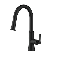 GERBER Gerber D454079BS Northerly Black Single Handle Pull-Down Kitchen Faucet