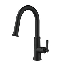 GERBER Gerber D454079BS Northerly Black Single Handle Pull-Down Kitchen Faucet