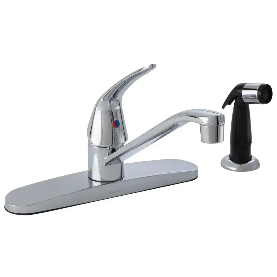 GERBER Gerber G0040212W Maxwell SE Single Handle Kitchen Faucet with Spray