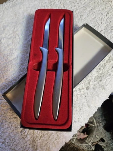 GERBER GERBER 12875 Logan Square Rectangular Self-Rimming Bathroom Sink and Steak Knife Set