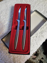 GERBER GERBER 12875 Logan Square Rectangular Self-Rimming Bathroom Sink and Steak Knife Set