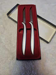 GERBER GERBER 12875 Logan Square Rectangular Self-Rimming Bathroom Sink and Steak Knife Set