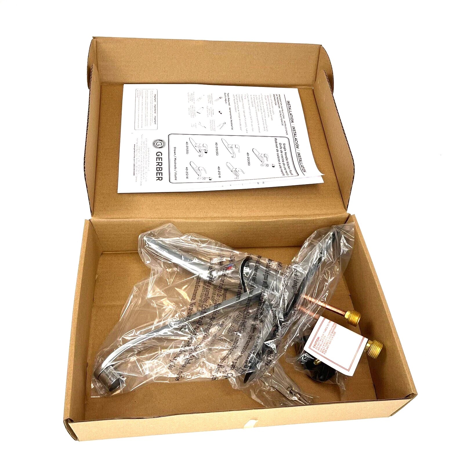 GERBER Gerber G0040210W Maxwell SE 1H Kitchen Faucet 1.75gpm