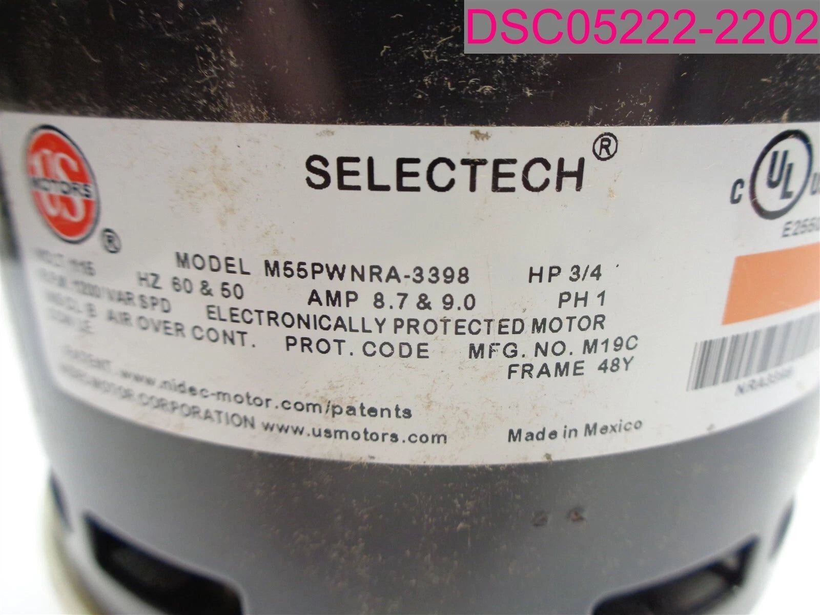 GOODMAN GOODMAN 0131F00126S ECM Blower Motor 3/4 HP