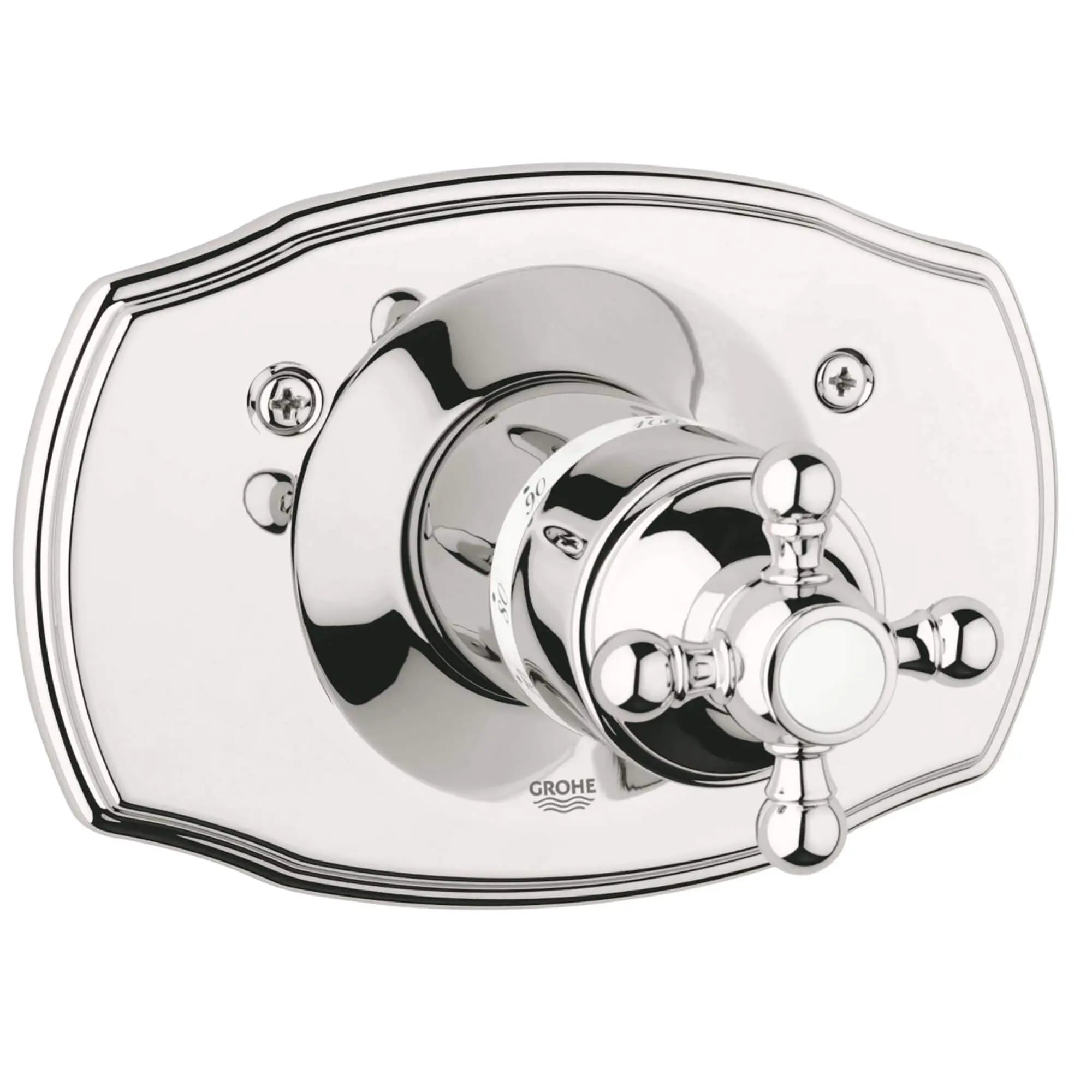 GROHE GROHE 19615BE0 Geneva Thermostatic Valve Trim with Cross Handle