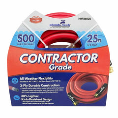 GRIP TIGHT TOOLS GRIP TIGHT TOOLS HWE16050 Premium Red Nitrile Rubber Multi-Purpose Hot/Cold Water Hose