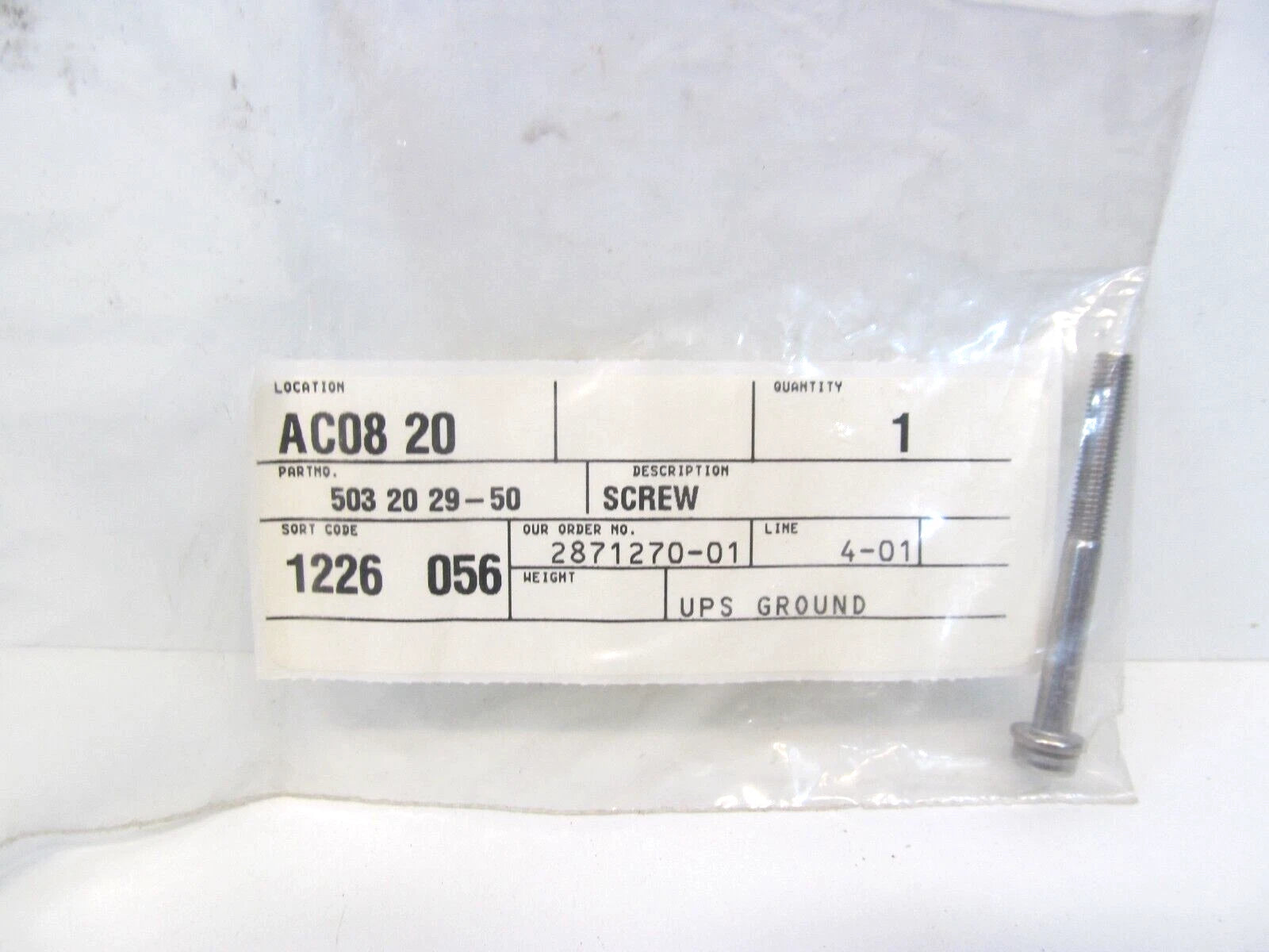 HUSQVARNA HUSQVARNA 503202950 Screw