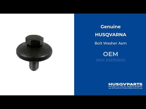 HUSQVARNA Husqvarna 532193003 Bolt Washer Assembly