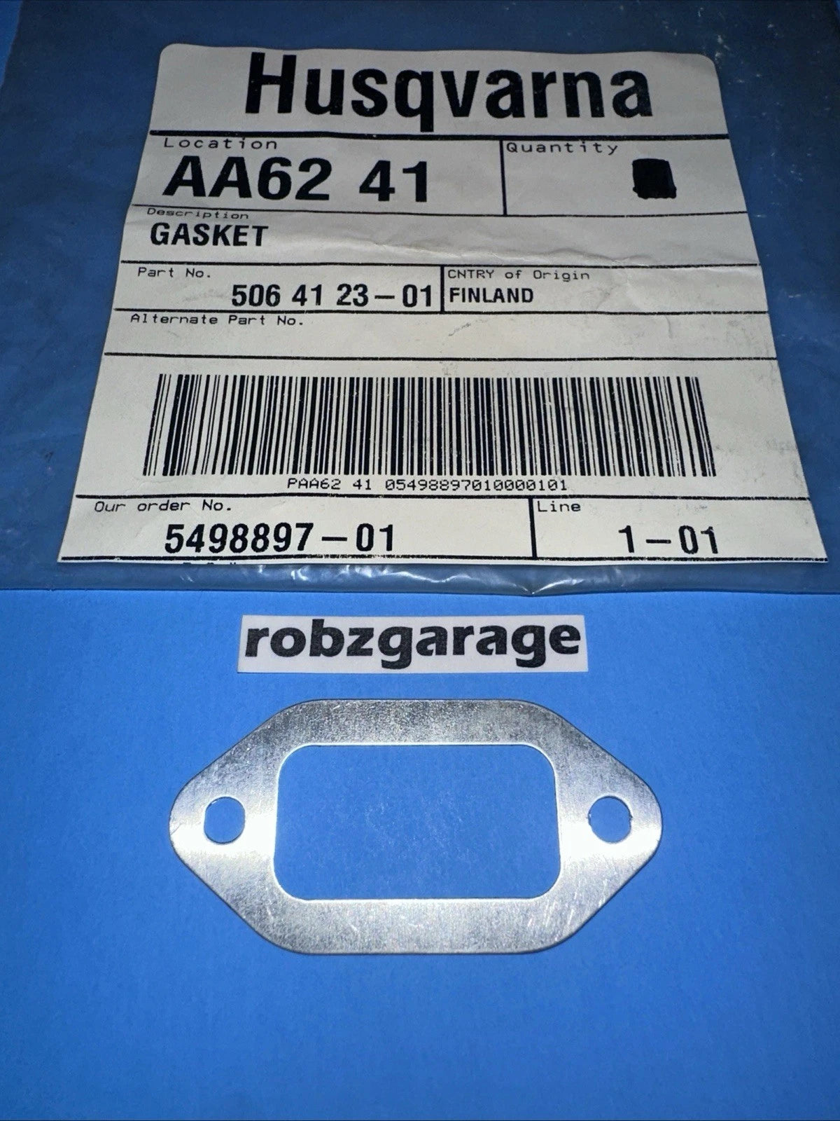 HUSQVARNA Husqvarna 506412301 Muffler Exhaust Gasket