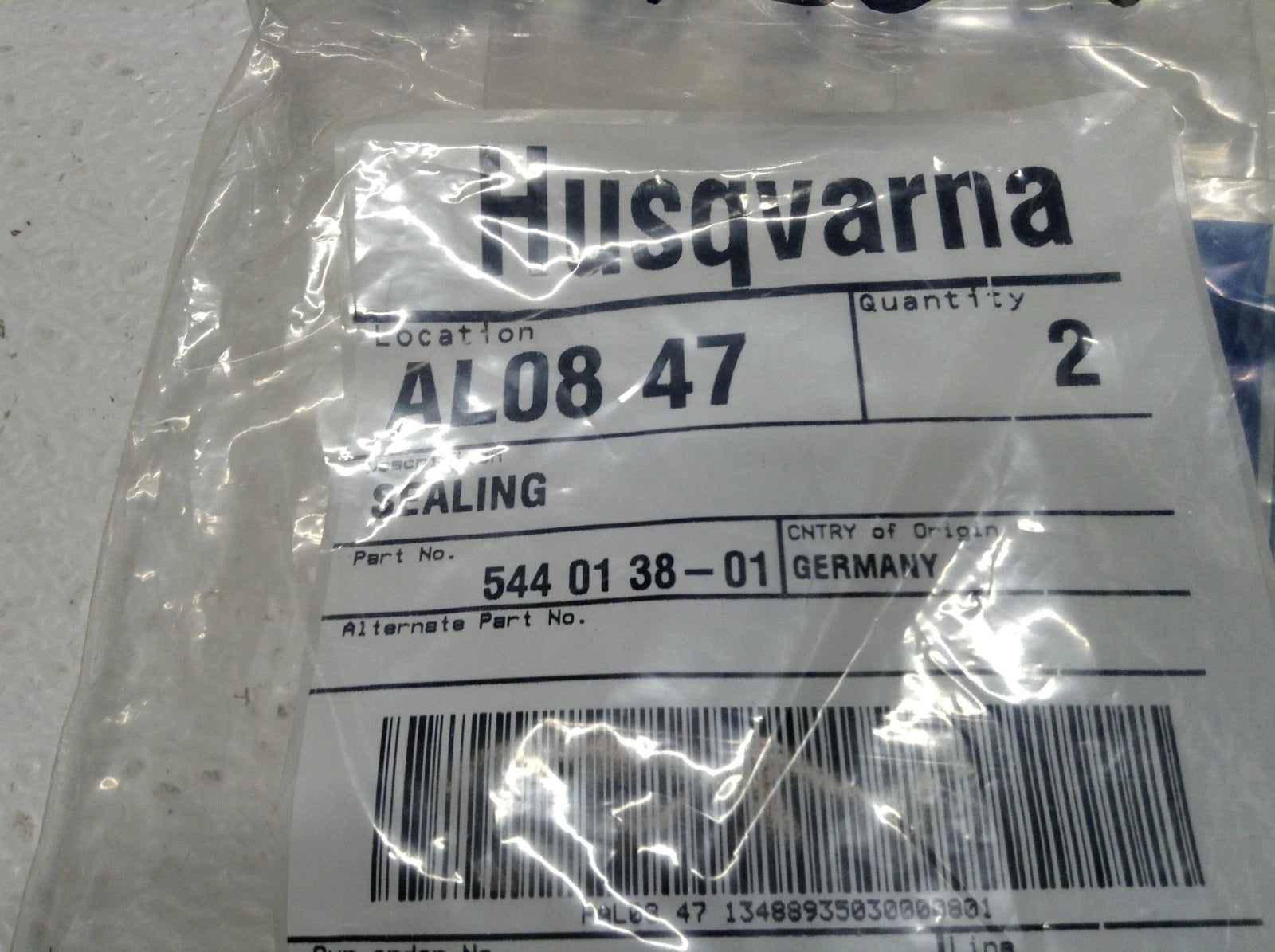 HUSQVARNA HUSQVARNA 544013801 Sealing