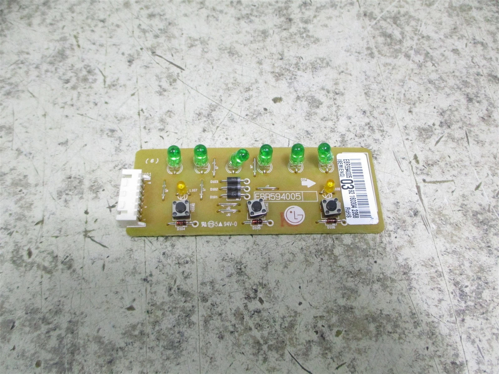 LG LG EBR59400503 Refrigerator Display Board