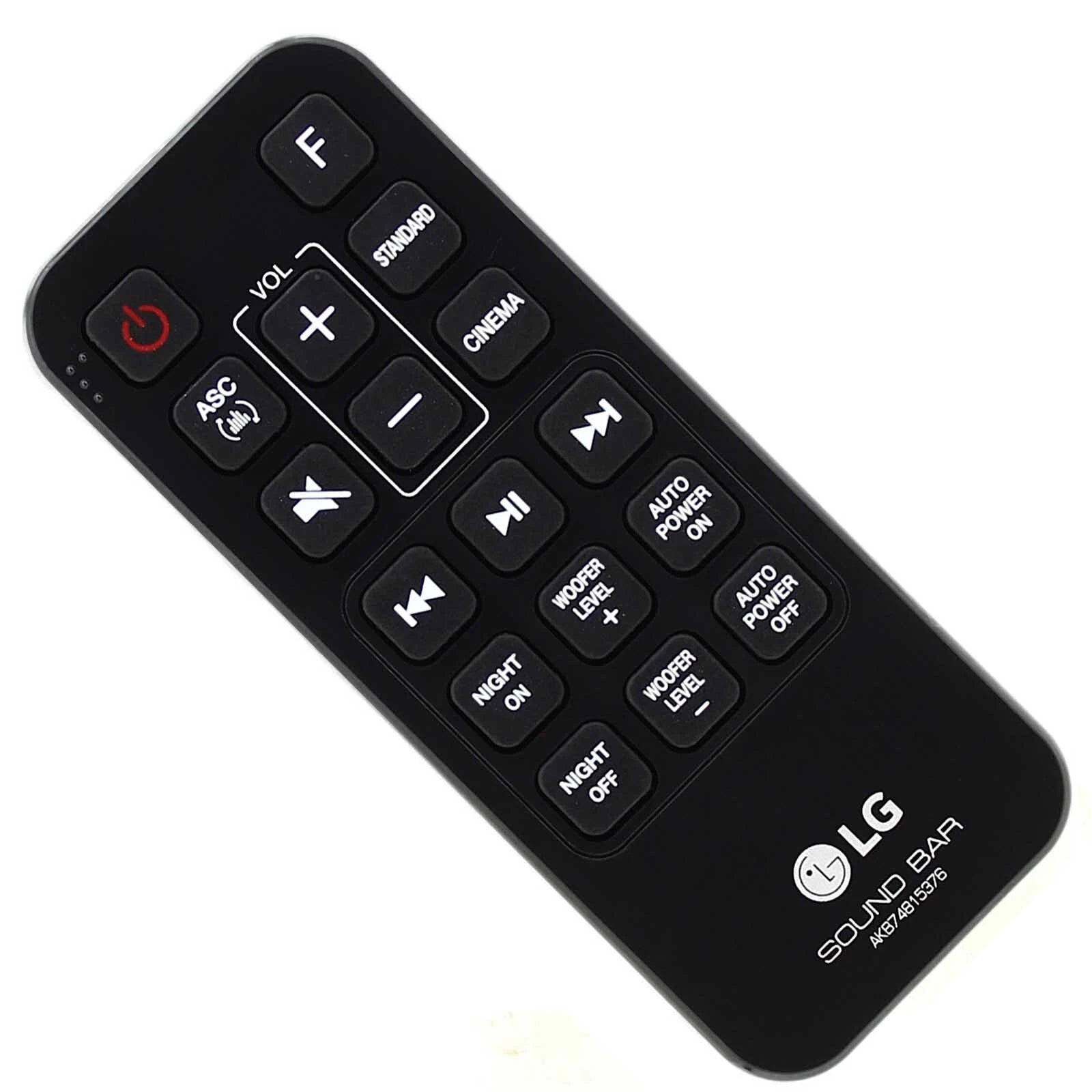LG LG AKB74815376 Soundbar Remote Control
