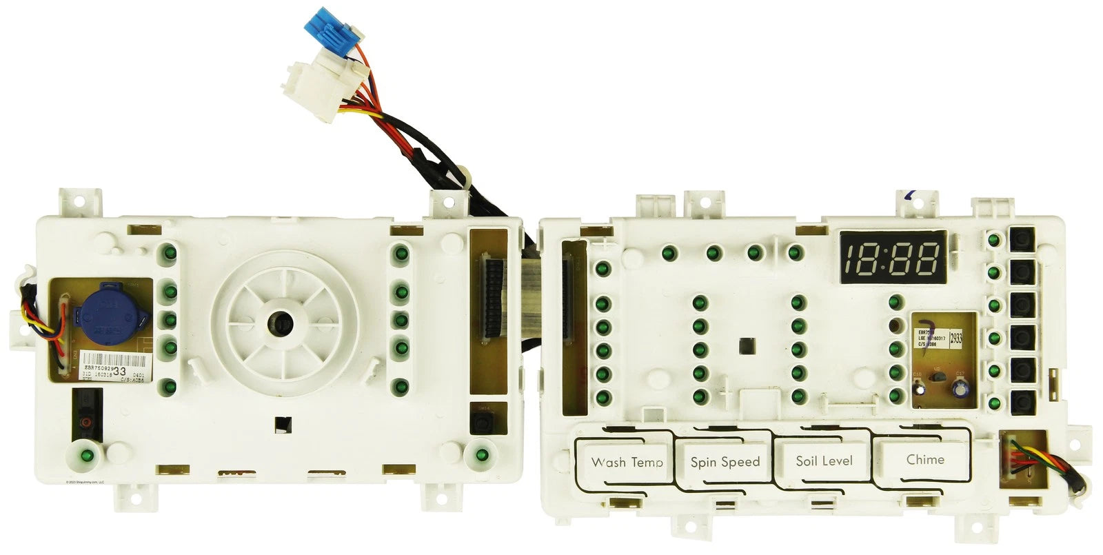 LG LG EBR75092933 Washer Display PCB Assembly
