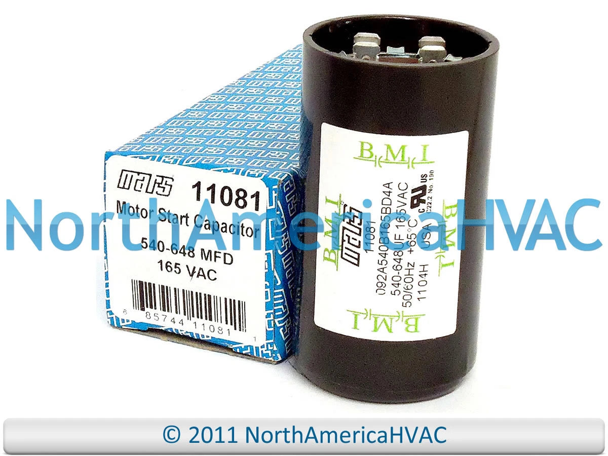 MARS MARS 11081 Motor Start Capacitor 540-648 MFD 165V
