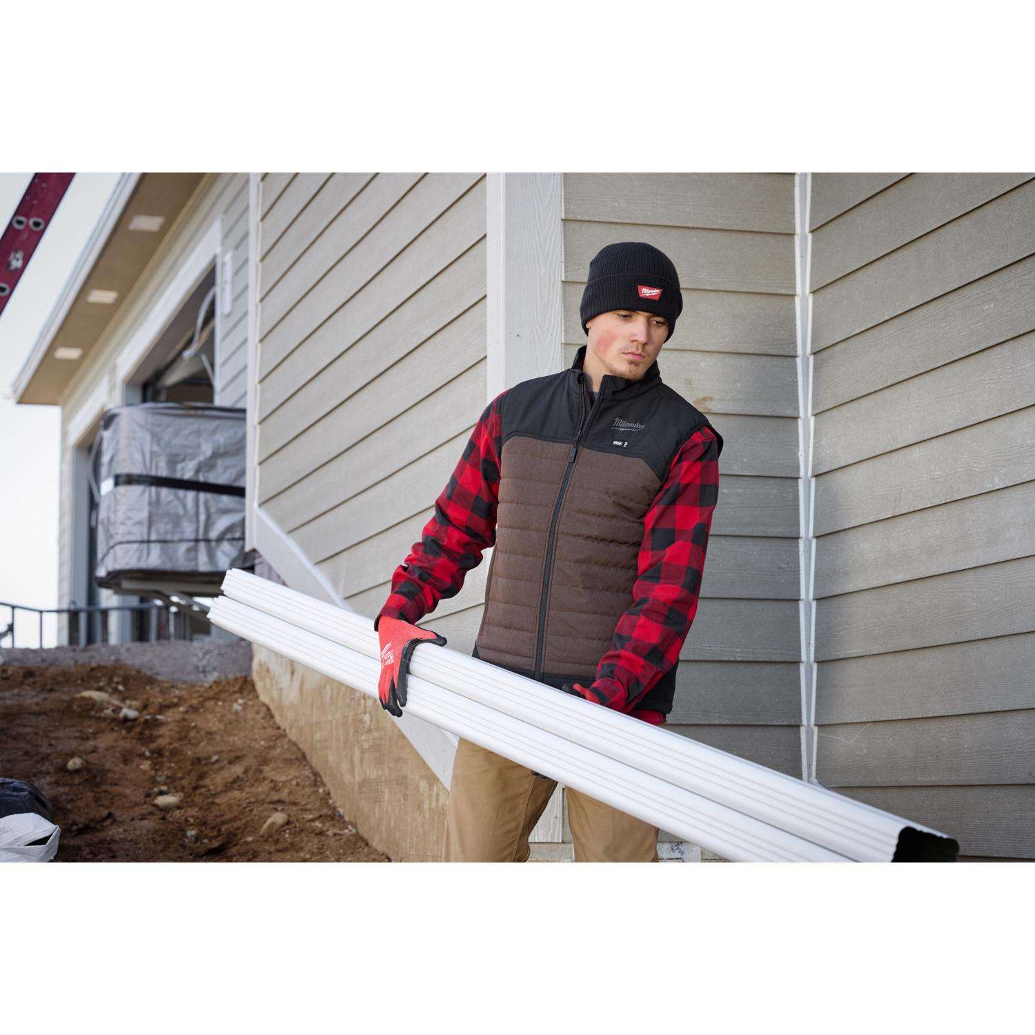 MILWAUKEE Milwaukee M300N-212X M12 AXIS Heated Vest Kit - Brown 2XL