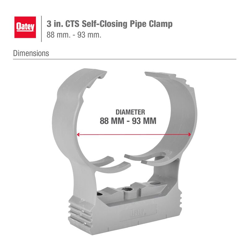 OATEY OATEY 34343 2 in. CTS and 1-1/2 in. IPS Self-Closing Pipe Clamp