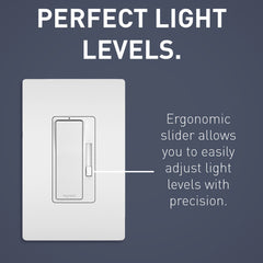 LEGRAND Pass & Seymour RH703PTUTCCCV4 Tru-Universal Single Pole/3-Way Dimmer