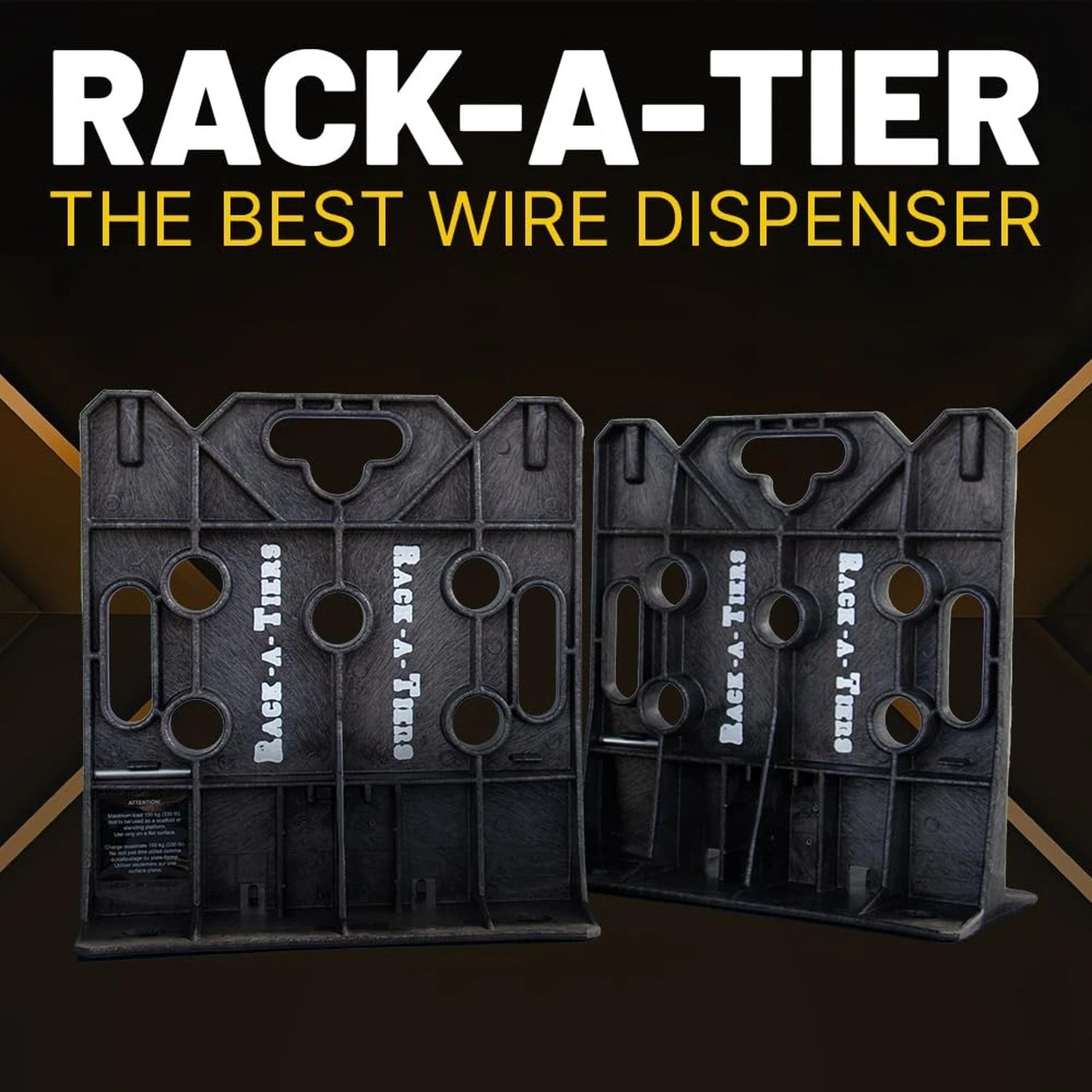 RACK-A-TIERS Rack-A-Tiers 11455Black Multi-Purpose Wire Dispenser
