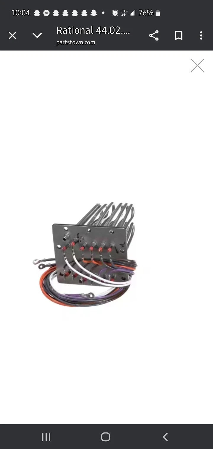 RATIONAL RATIONAL 44.02.238S Heating Element with Gasket