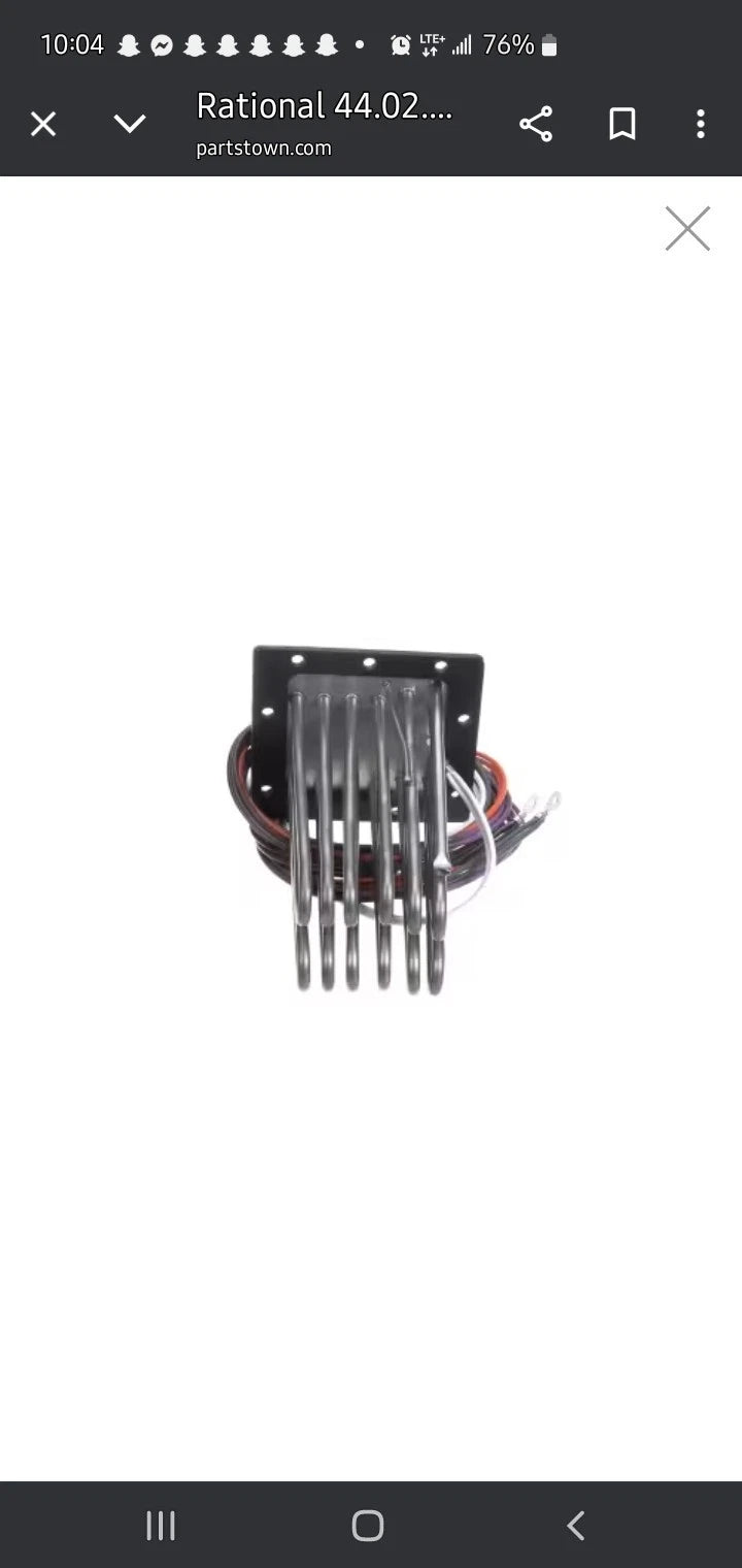 RATIONAL RATIONAL 44.02.238S Heating Element with Gasket
