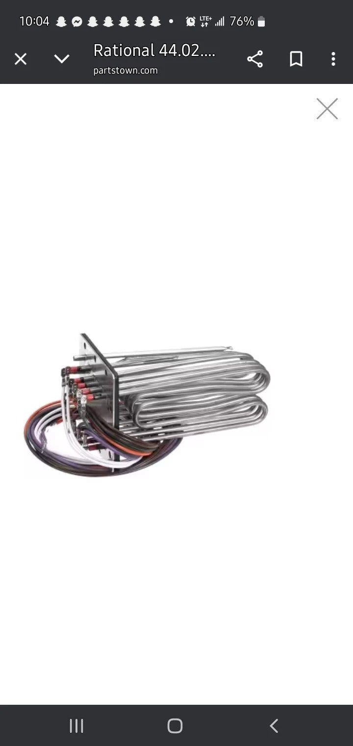 RATIONAL RATIONAL 44.02.238S Heating Element with Gasket