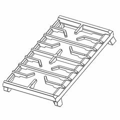 SAMSUNG Samsung DG98-01195A Packing Grate Assembly
