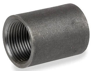 SMITH-COOPER Smith-Cooper 23MC4010 1-Inch Black Merchant Steel Straight Coupling