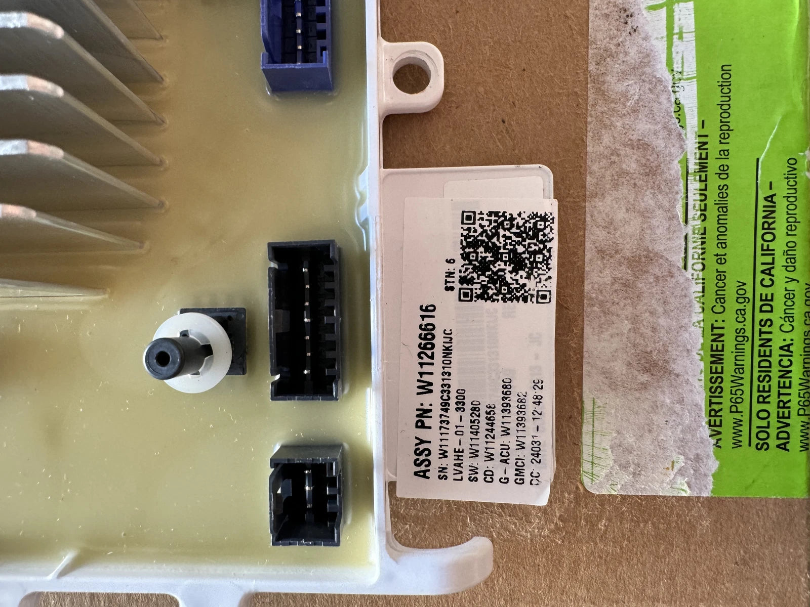 WHIRLPOOL Whirlpool W11417462 Washer Main Control Board