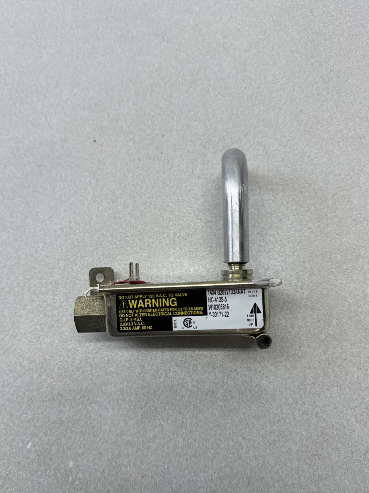 WHIRLPOOL Whirlpool WPW10205816 Range Oven Gas Valve