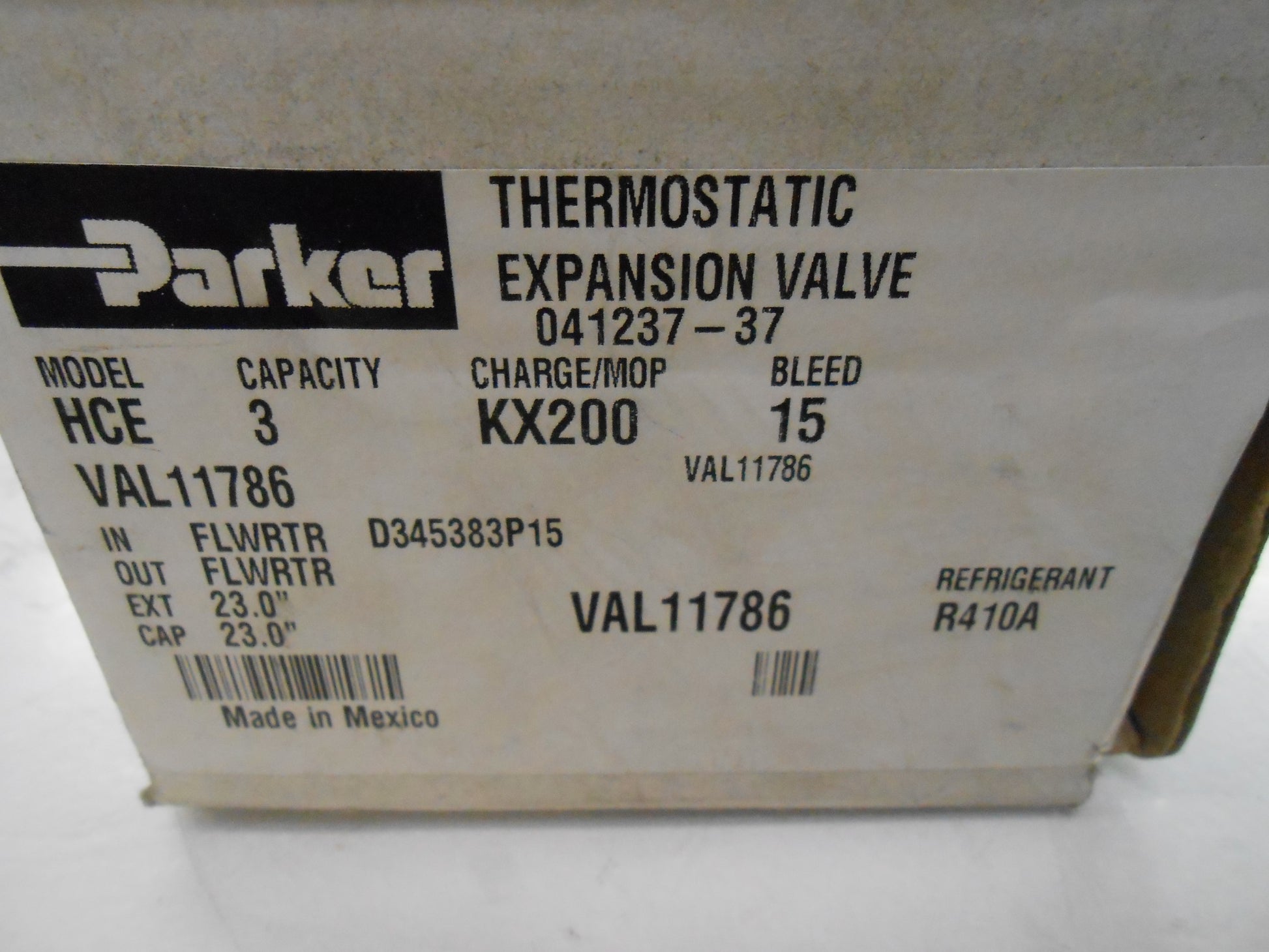 TRANE Trane VAL11786 TEV HXCE 3 KX200 B15 R410A Valve