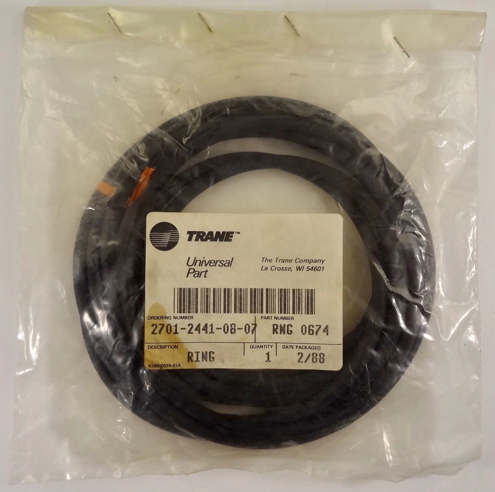 TRANE Trane RNG0674 O-Ring Not R-123 Compatible