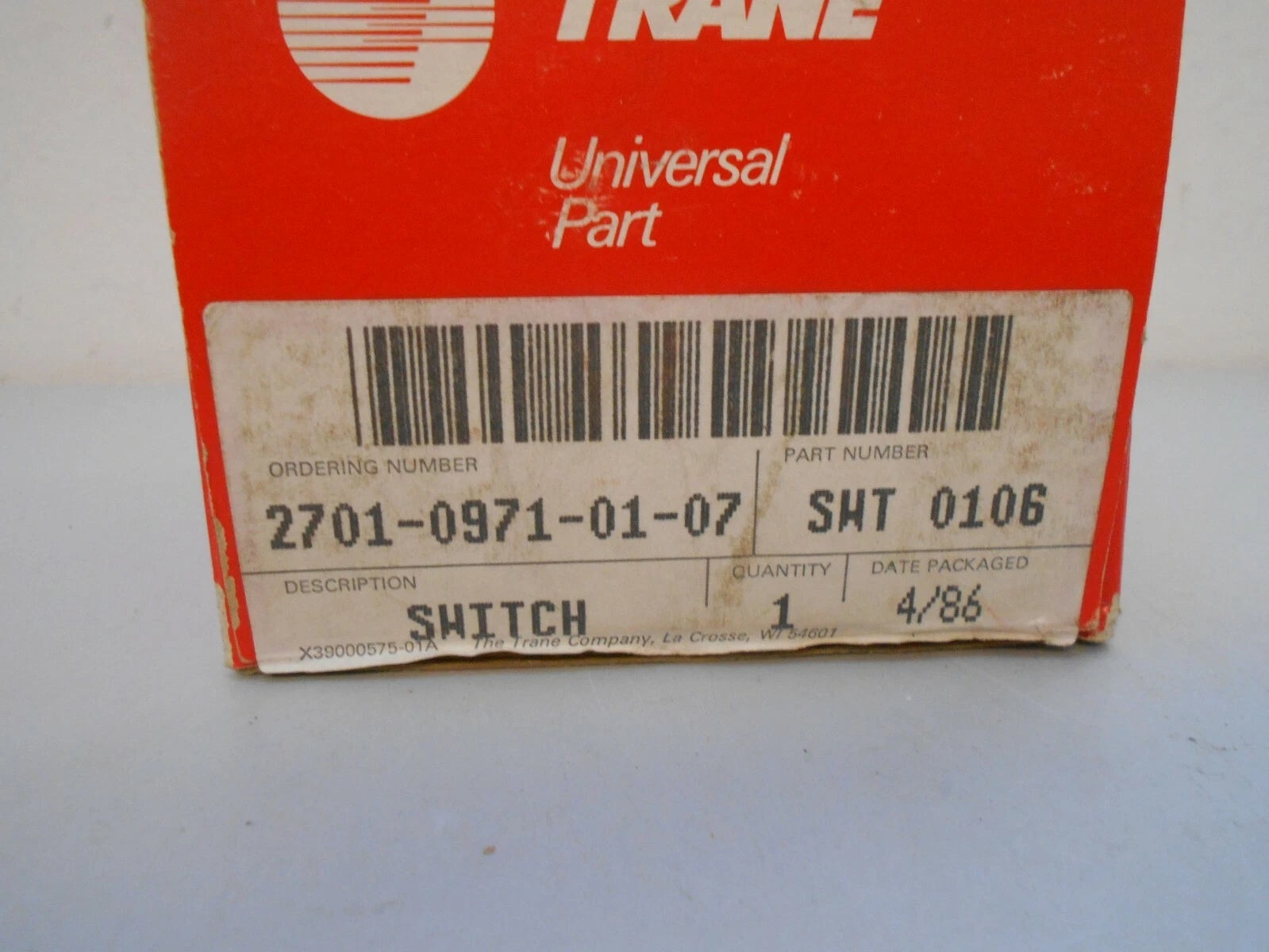 TRANE Trane SWT0106 Switch